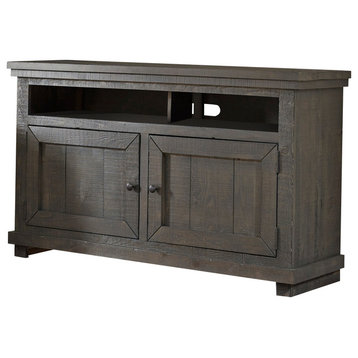Willow Entertainment 54" Console, Distressed Dark Gray