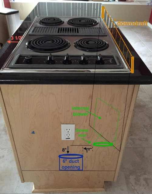 how to install bosch downdraft vent