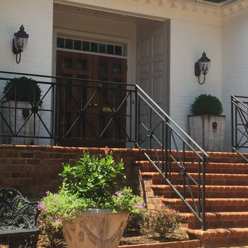 Custom porch and stair railings for private residence
