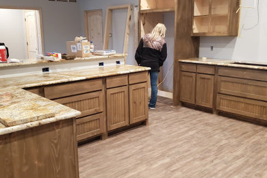 Example of a french country kitchen design in Dallas