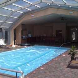 Indoor Pool Setting with our Retractable Pool Enclosures - Products