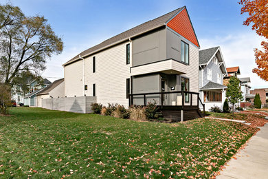 Example of a trendy exterior home design in Indianapolis