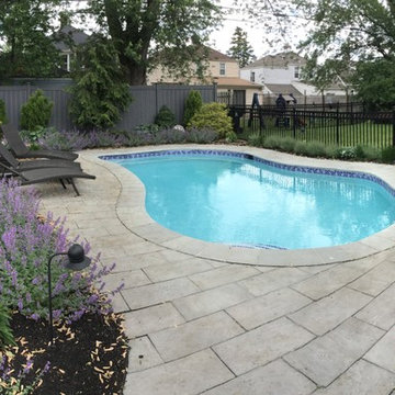 Transformed backyard into a poolside retreat