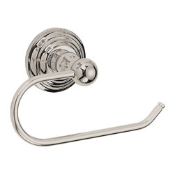 Designers Impressions - 700 Series Satin Nickel Euro Toilet Paper Holder - Toilet Paper Holders