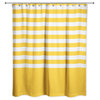 Yellow Stripes 71x74 Shower Curtain