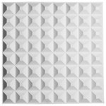 Ekena Millwork - 19 5/8"W x 19 5/8"H Bradford EnduraWall Decorative 3D Wall Panel, White, 20/PK - Create a stunning visual effect for walls and ceilings, make a unique headboard or finish doors and furniture pieces with the ultra-versatile PVC 3D wall panels.  They come in a plethora of sizes and designs, so project ideas are only limited by your imagination.  PVC wall panels are lightweight, easy to handle and can be cut and installed with standard woodworking tools.