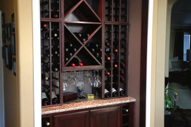 Inspiration for a modern wine cellar in Dallas.