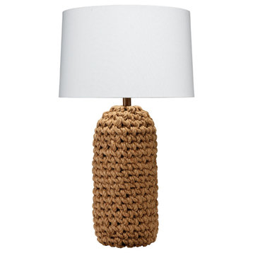 Coastal Style Brown Rope Lawrence Table Lamp