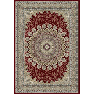 Dynamic Rugs Ancient Garden 57090-1484 Rug 2'2"x11' Red Rug