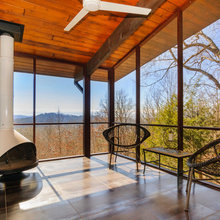porch fire place / screened in porch