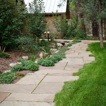 Durango, Colorado Riverside residence exterior landscaping