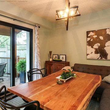 Black Sliding Glass Door in Fantastic Dining Room - Renewal by Andersen Ontario