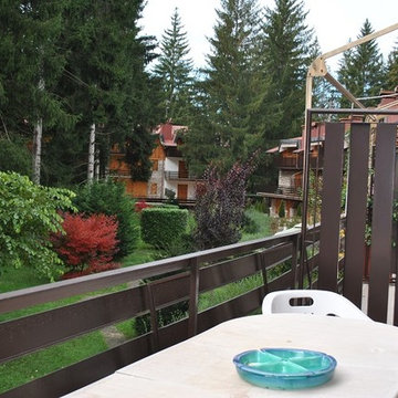 TERRAZZO CON VISTA DALLA CASA IN MONTAGNA