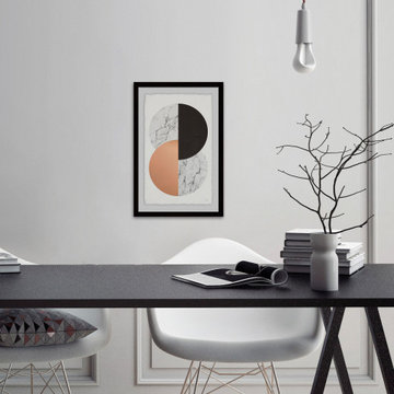 "Worlds Divided" Framed Painting Print