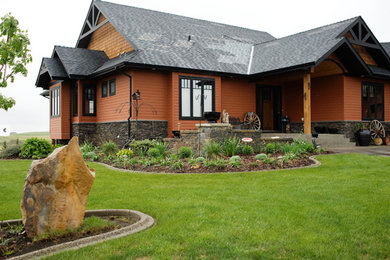 Trendy exterior home photo in Calgary