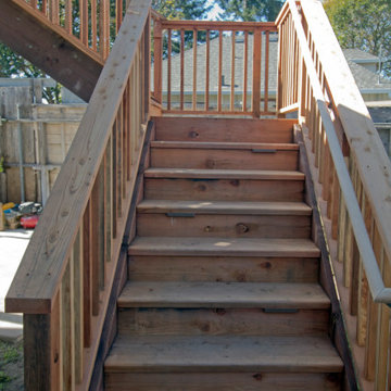 New Backyard Deck & Staircase