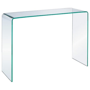 Glass Waterfall Narrow Console Table, 8*36