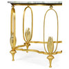 Gilded Centre Table With Green Marble Top