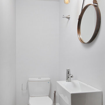 Graduate Hospital, Philadelphia: Herringbone Floor, Walnut Stair, Accent Walls