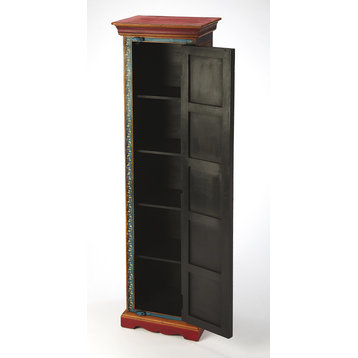 Amir Hand Painted Tall Cabinet - Artifacts
