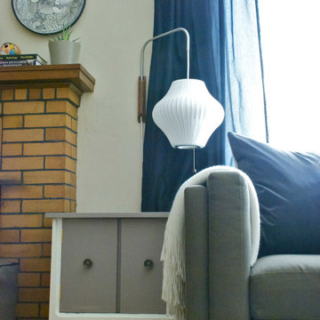 California Mid-Century Bungalow Living Room
