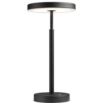 Francine 1 Light Table Lamp, Satin Black