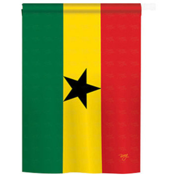 Ghana 2-Sided Vertical Impression House Flag