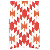 Patna Geometric Print Kitchen Towel, Teal, Orange