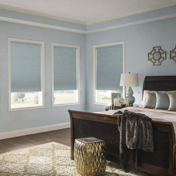 Blue and Brown Bedroom