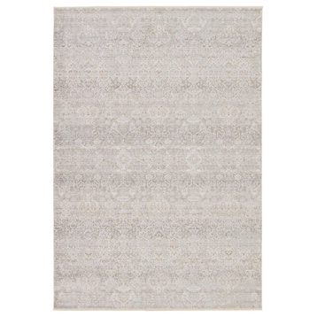 Vibe by Jaipur Living Wayreth Floral Taupe/ Silver Area Rug 7'10"X10'10"