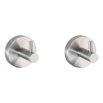 Stainless Steel Wall Hooks, Set of 2