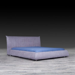 MELODY DARK GRAY MODERN BED - Beds