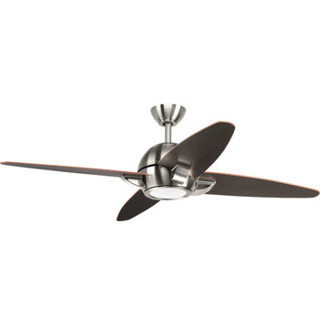 Catterick 1 Light 54" Indoor Ceiling Fan, Brushed Nickel
