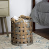 Bamboo/Metal Storage Basket, Small