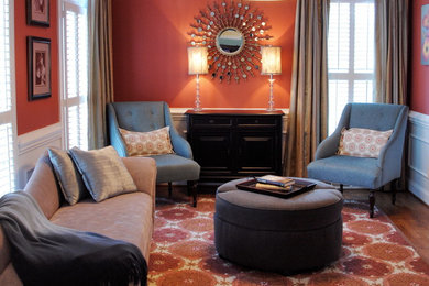 Living room - eclectic living room idea in Charlotte