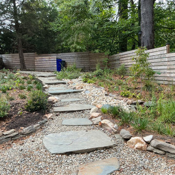 Conservation and rain gardens landscape