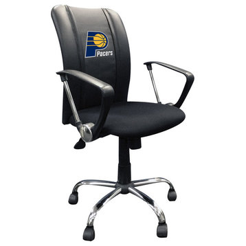 Indiana Pacers Task Chair With Arms Black Mesh Ergonomic