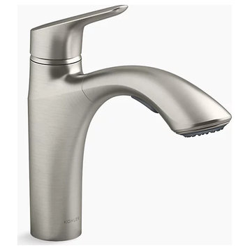Kohler Rival 1.5 GPM Single Hole Pull-Out Kitchen Faucet