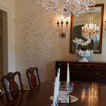 Dining Room Allover Damask Stencil
