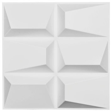 19 5/8"W x 19 5/8"H Stratford EnduraWall Decorative 3D Wall Panel, White