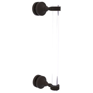 Pacific Grove 12" Dotted Accent Single Side Shower Door Pull, Oil Rubbed Bronze