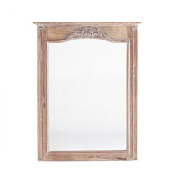 SCROLL PEDIMENT MIRROR - Wall Mirrors