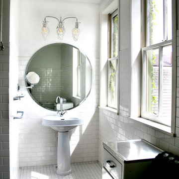 Varaluz Vintage 3-Light Vanity in Bathroom