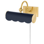 Mitzi - Fifi 1 Light Portable Shelf Light, Aged Brass - A new traditional take on the classic design, it features a sweet scalloped edge and curved arm that adds warmth and feels fresh. Fifi is available in three sizes and  finishes; Aged Brass, Soft White, and Soft Navy to fit any space and color scheme. Part of our Ariel Okin x Mitzi Tastemakers collection.