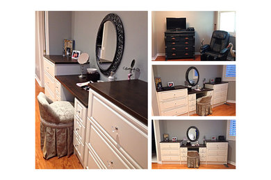 Dresser with Vanity - Before & After