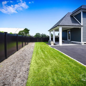 Gorgeous Black PVC Vinyl Privacy Fence Panels from Illusions Vinyl Fence