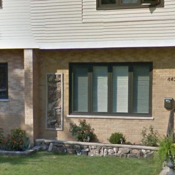 Brooklyn Golden Oak Steel Exterior Door - Installed In Norridge,IL