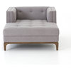 Dylan Mid-Century Modern Tufted Chaise Lounge