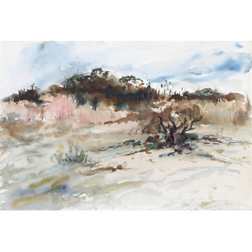 Eve Nethercott "Beach Landscape, P1.23" Watercolor Painting