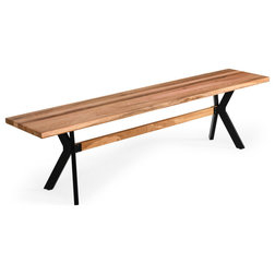 Industrial Dining Benches by Vig Furniture Inc.